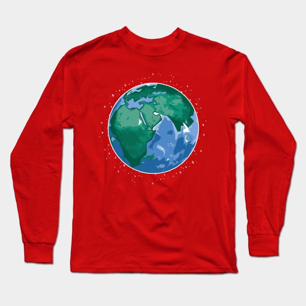 PROTECT EARTH - ECO - Environmental Design Long Sleeve T-Shirt by Shalini Kaushal